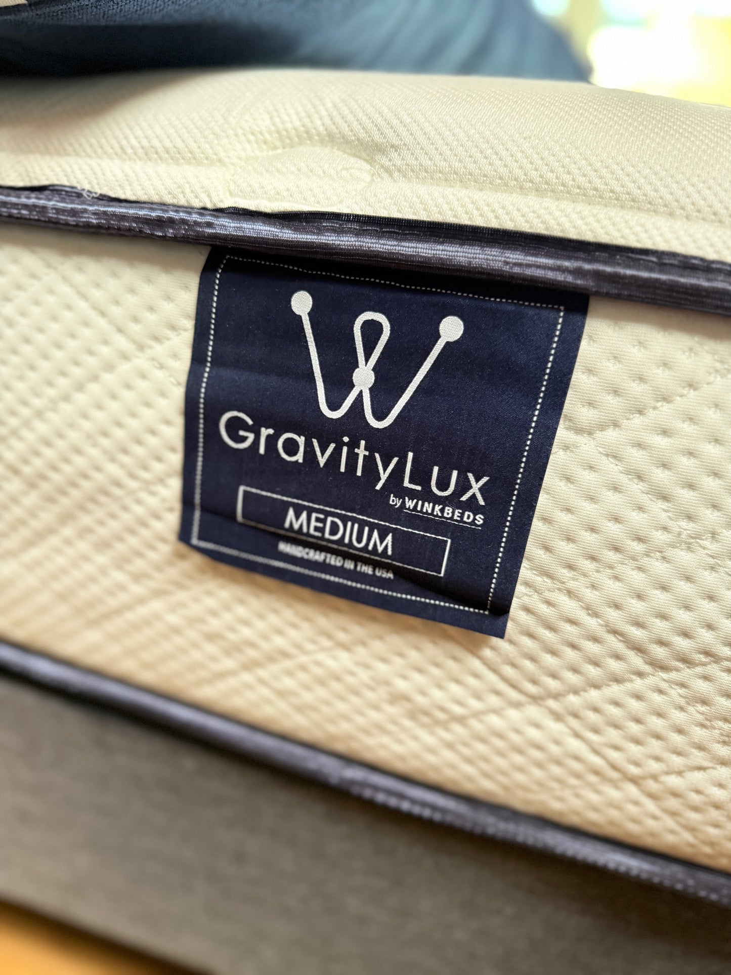 WinkBeds GravityLux - Medium at The Drift Seattle Mattress Store - product label
