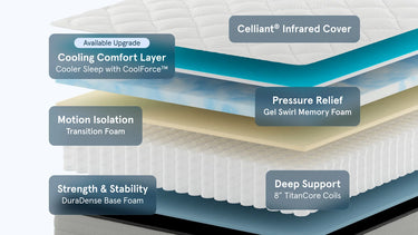 Bear Pro Hybrid Mattress Construction