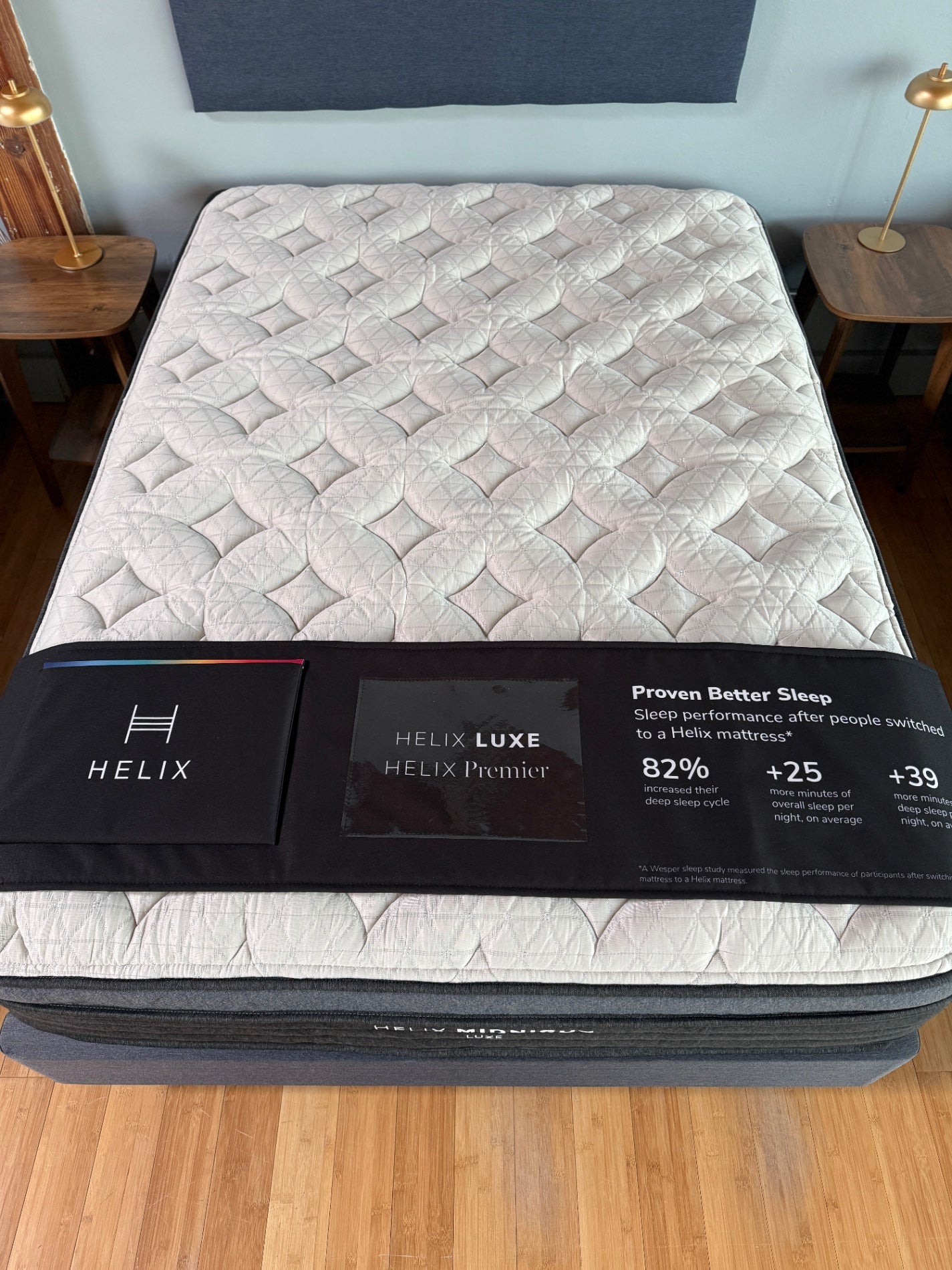Helix Midnight Luxe at The Drift Seattle Mattress Store - top view