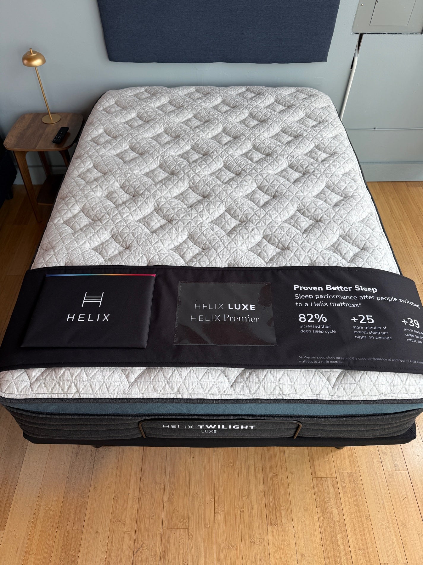Helix Twilight Luxe at The Drift Seattle Mattress Store - top view
