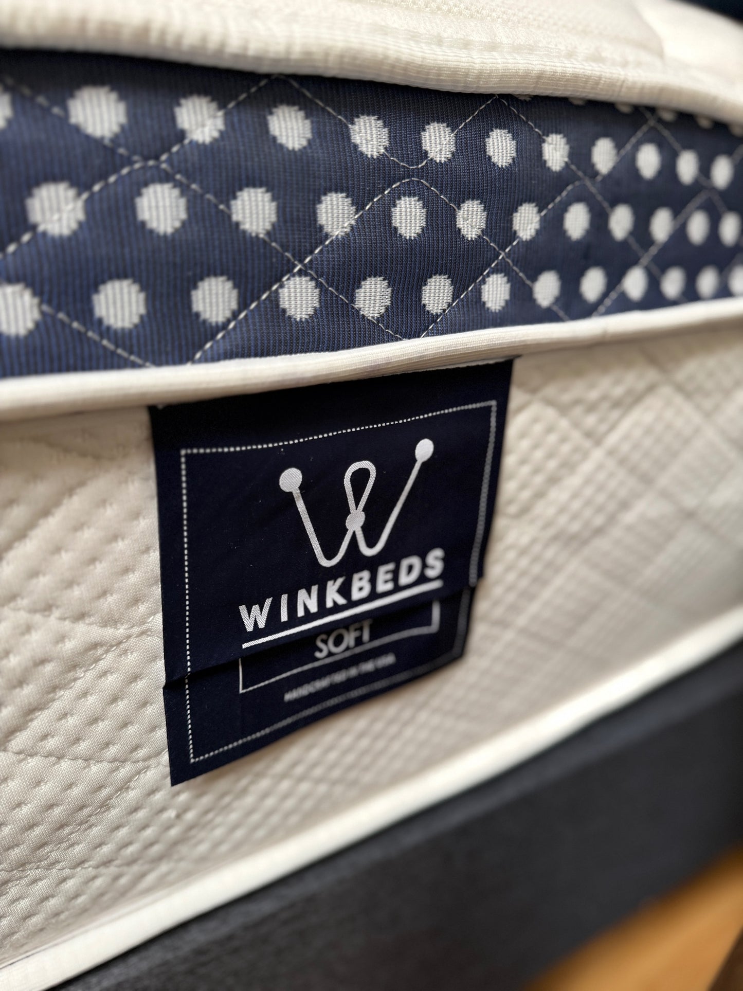 The WinkBed Soft at The Drift Seattle Mattress Store - product label