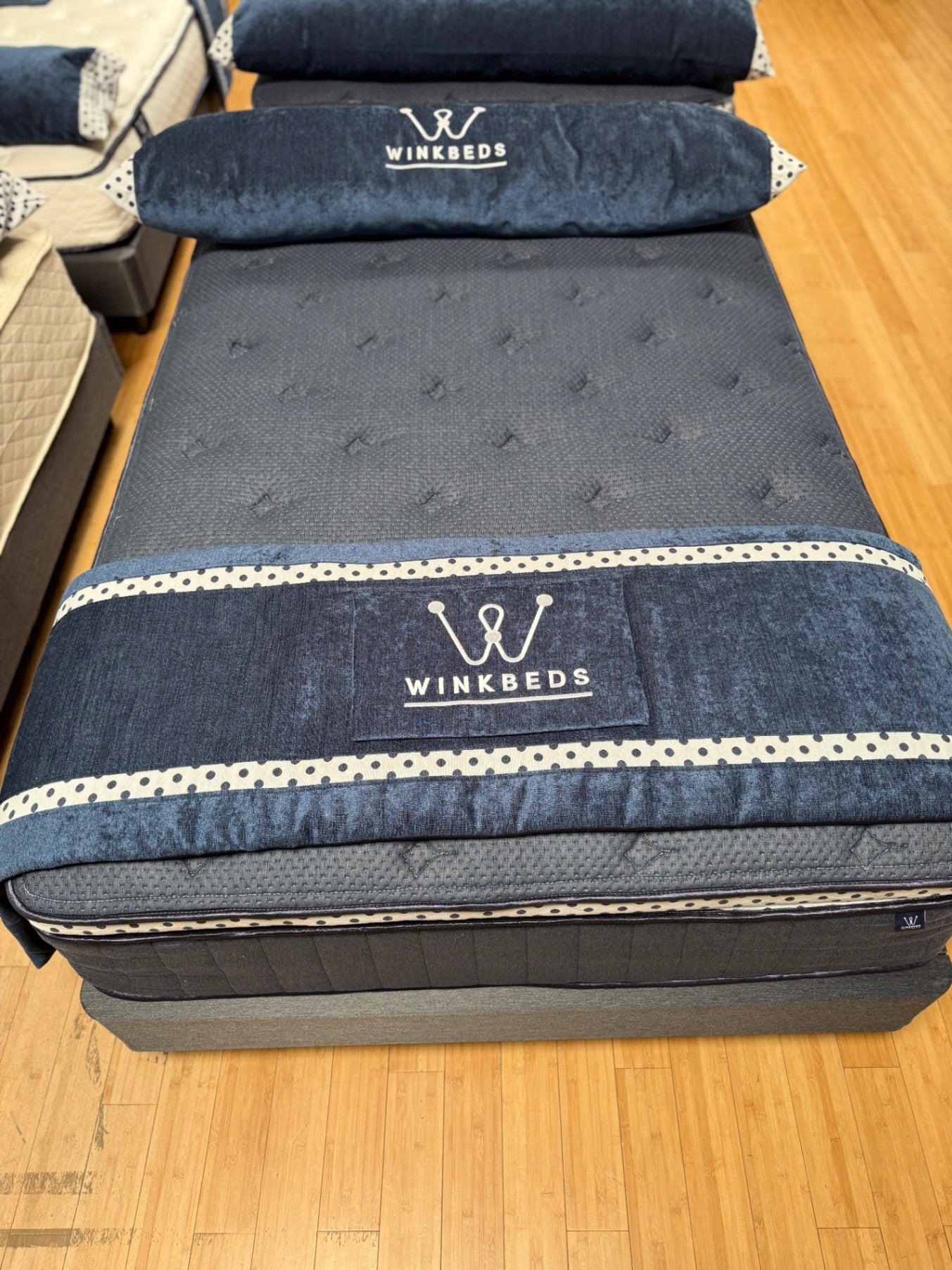 WinkBeds Blue 1 at The Drift Seattle Mattress Store - top view