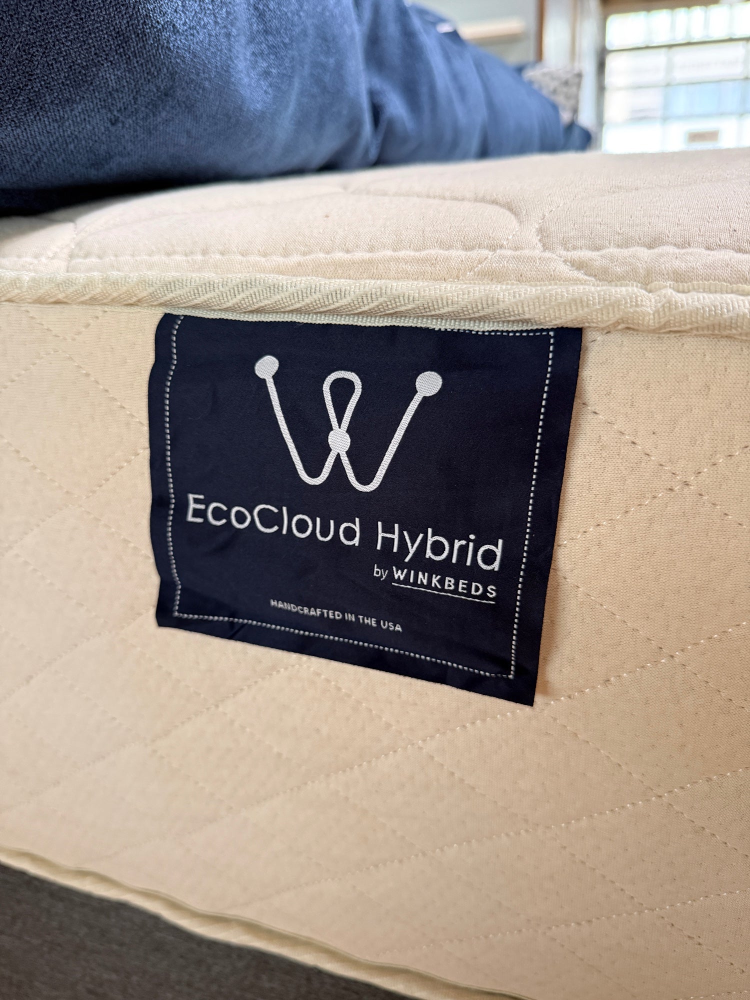 WinkBeds EcoCloud at The Drift Seattle Mattress Store - product label
